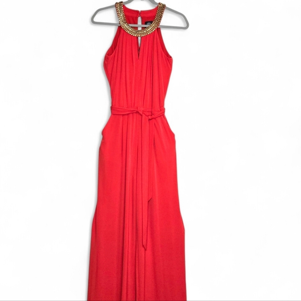Vince Camuto Orange Jumpsuit. Small. Sleeveless. - Picture 5 of 13